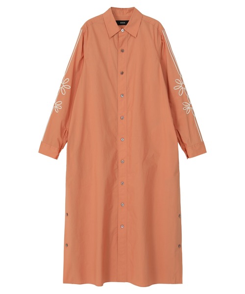 ZUCCa(ズッカ)の「CORD EMBROIDERY SHIRT / S(ワンピース・レディース・ブラック/ホワイト/オレンジ・M size)」の11枚目の写真