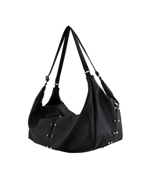 SETUP-EXE(セットアップイーエックスイー)の「STUDDED TWO-WAY BIG BAG / BLACK(メッセンジャーバッグ・レディース・その他・OS)」の2枚目の写真