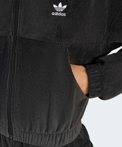 adidas(アディダス)の「エッセンシャルズ シェニール トラックトップ / ジャージ / アディダスオリジナルス adidas Originals(パーカー・レディース・ブラック・MEDIUM/SMALL/X-SMALL/XX-LARGE/LARGE/X-LARGE)」の5枚目の写真
