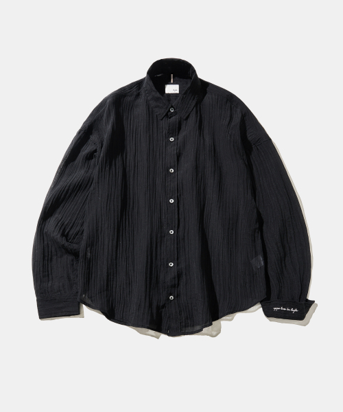 Diamond Layla(ダイアモンドレイラ)の「Crepe Beach Cover-Up S178 Shadow Black(シャツ/ブラウス・レディース・その他・SMALL/MEDIUM)」の1枚目の写真