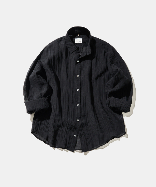 Diamond Layla(ダイアモンドレイラ)の「Crepe Beach Cover-Up S178 Shadow Black(シャツ/ブラウス・レディース・その他・SMALL/MEDIUM)」の2枚目の写真