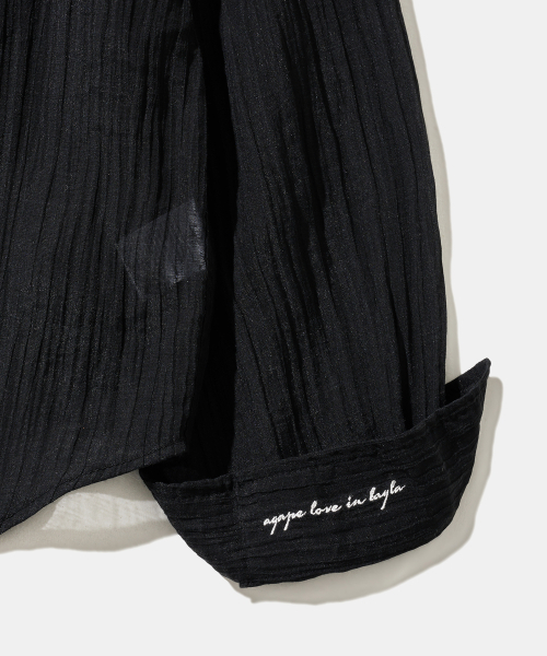 Diamond Layla(ダイアモンドレイラ)の「Crepe Beach Cover-Up S178 Shadow Black(シャツ/ブラウス・レディース・その他・SMALL/MEDIUM)」の6枚目の写真
