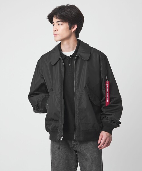 green label relaxing（グリーンレーベルリラクシング）の「【別注】＜ALPHA INDUSTRIES＞リバーシブル CWU フライトジャケット ブルゾン（その他アウター・メンズ・ブラック・M/L）」の9枚目の写真