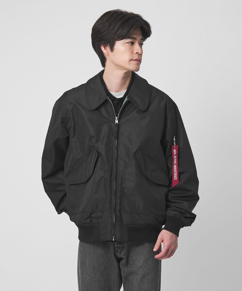 green label relaxing（グリーンレーベルリラクシング）の「【別注】＜ALPHA INDUSTRIES＞リバーシブル CWU フライトジャケット ブルゾン（その他アウター・メンズ・ブラック・M/L）」の10枚目の写真
