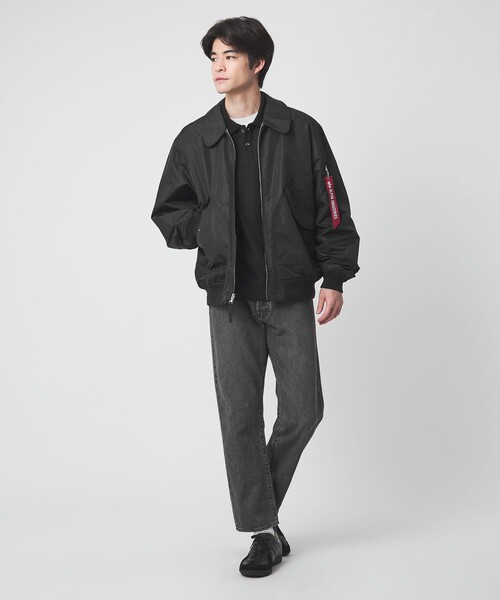 green label relaxing（グリーンレーベルリラクシング）の「【別注】＜ALPHA INDUSTRIES＞リバーシブル CWU フライトジャケット ブルゾン（その他アウター・メンズ・ブラック・M/L）」の15枚目の写真