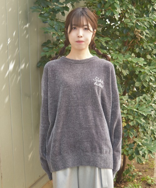 axes femme（アクシーズファム）の「モールヤーンニットチュニック（チュニック・レディース・ブラウン/チャコール・FREE）」の8枚目の写真
