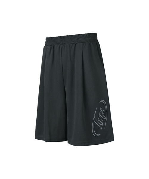 BLACK MONSTER FIT(ブラックモンスターフィット)の「ラグビーメッシュワイドバミューダパンツ (2色) / BM240920(スウェットパンツ・メンズ・ブラック/チャコール・MEDIUM/LARGE/X-LARGE/2XL)」の2枚目の写真