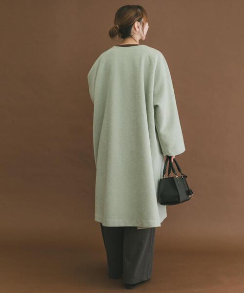 ITEMS URBANRESEARCH(アイテムズ アーバンリサーチ)の「シャーベットカラーコート(その他アウター・レディース・ホワイト系その他/ミント/ブラウン系その他・FREE)」の9枚目の写真