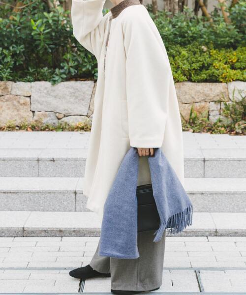 ITEMS URBANRESEARCH(アイテムズ アーバンリサーチ)の「シャーベットカラーコート(その他アウター・レディース・ホワイト系その他/ミント/ブラウン系その他・FREE)」の12枚目の写真