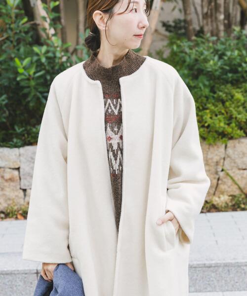 ITEMS URBANRESEARCH(アイテムズ アーバンリサーチ)の「シャーベットカラーコート(その他アウター・レディース・ホワイト系その他/ミント/ブラウン系その他・FREE)」の13枚目の写真