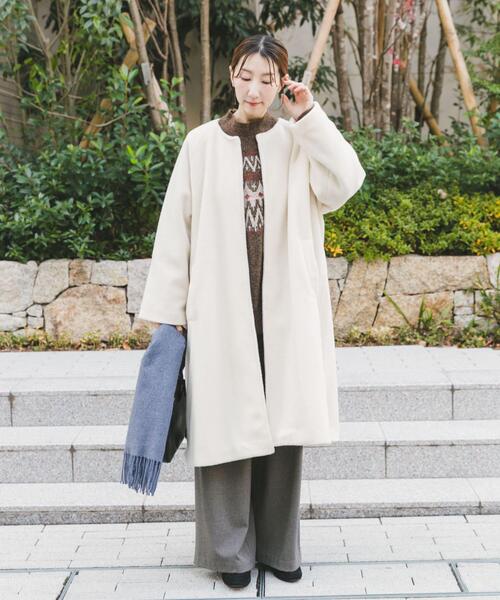 ITEMS URBANRESEARCH(アイテムズ アーバンリサーチ)の「シャーベットカラーコート(その他アウター・レディース・ホワイト系その他/ミント/ブラウン系その他・FREE)」の18枚目の写真