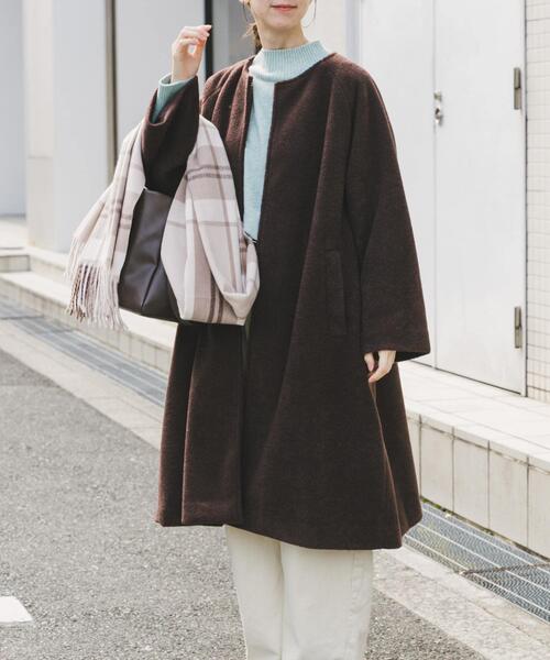 ITEMS URBANRESEARCH(アイテムズ アーバンリサーチ)の「シャーベットカラーコート(その他アウター・レディース・ホワイト系その他/ミント/ブラウン系その他・FREE)」の21枚目の写真