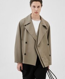 MUILL（ミュール）の「Layered Trench Jacket (Beige)（テーラードジャケット）」