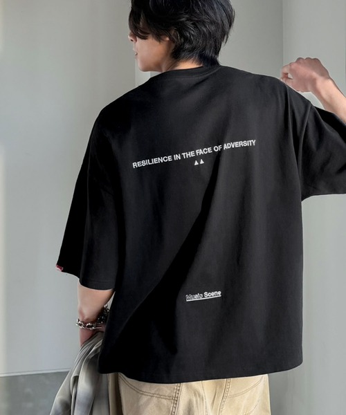 Java(ジャバ)の「《JaVaジャバコラボ》遊びゴコロを着こなす。綿100% 前後ランダムロゴ刺繍 オーバーサイズTシャツ(半袖)(Tシャツ/カットソー・メンズ・ブラック/ホワイト・LARGE/MEDIUM/SMALL)」の20枚目の写真