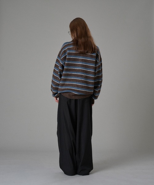 MULTI BORDER SOFT TOUCH KNIT POLO / マルチボーダーソフトタッチ