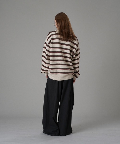 MULTI BORDER SOFT TOUCH KNIT POLO / マルチボーダーソフトタッチ