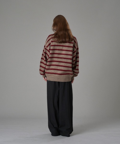MULTI BORDER SOFT TOUCH KNIT POLO / マルチボーダーソフトタッチ