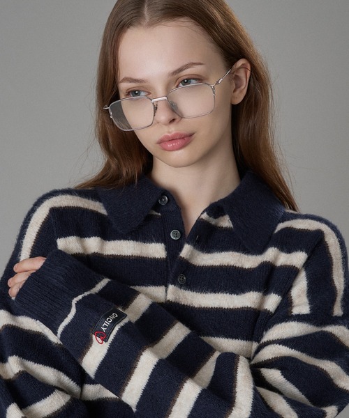 MULTI BORDER SOFT TOUCH KNIT POLO / マルチボーダーソフトタッチ