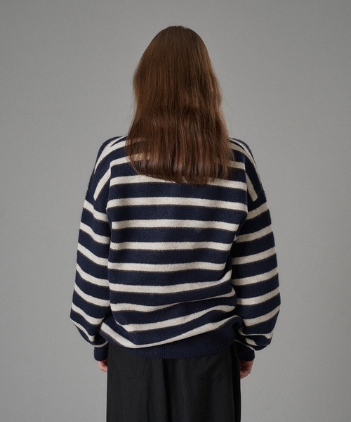 MULTI BORDER SOFT TOUCH KNIT POLO / マルチボーダーソフトタッチ