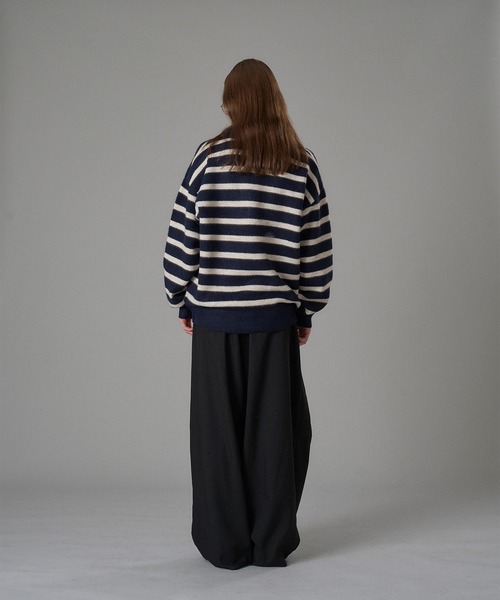 MULTI BORDER SOFT TOUCH KNIT POLO / マルチボーダーソフトタッチ