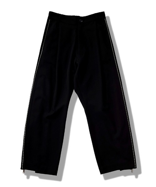 NO ID.(ノーアイディ)の「mp14499-サイドZIPイージーワイドトラウザーズ パンツ(458006-398P)(その他パンツ・メンズ・ブラック/グレー・2/1)」の17枚目の写真