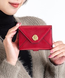 SAN HIDEAKI MIHARA（サンヒデアキミハラ）の「【SAN HIDEAKI MIHARA】日本製　メール型二つ折り財布　スナップボタン開閉式　本革（財布）」