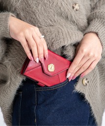 SAN HIDEAKI MIHARA（サンヒデアキミハラ）の「【SAN HIDEAKI MIHARA】日本製　メール型二つ折り財布　スナップボタン開閉式　本革（財布）」