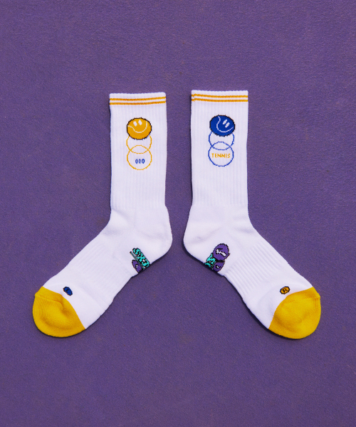 ODDSOCKS（オッドソックス）の「[ギフトセット] クールマックステニスクルーソックスA 4個入り（スポーツグッズ・レディース・その他・L25cm～27cm/M23cm～25cm）」の4枚目の写真