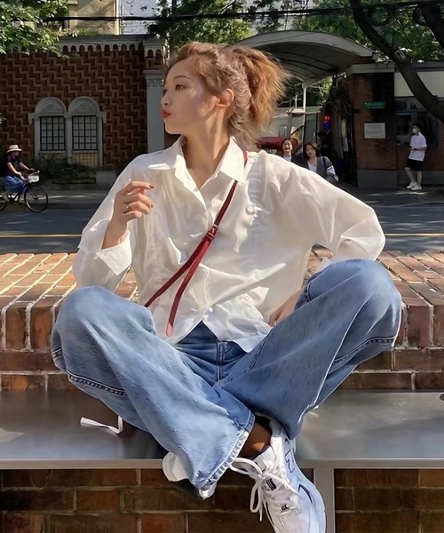 inst.ALL(インストール)の「ドロストシャツ(シャツ/ブラウス・レディース・ホワイト・M)」の8枚目の写真