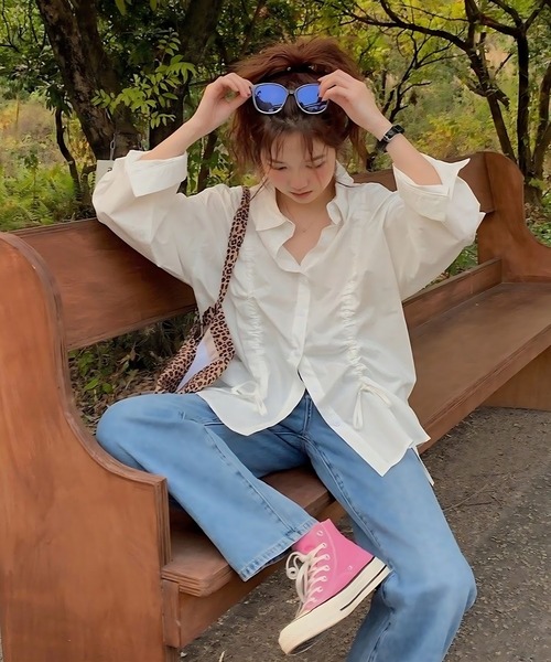 inst.ALL(インストール)の「ドロストシャツ(シャツ/ブラウス・レディース・ホワイト・M)」の15枚目の写真