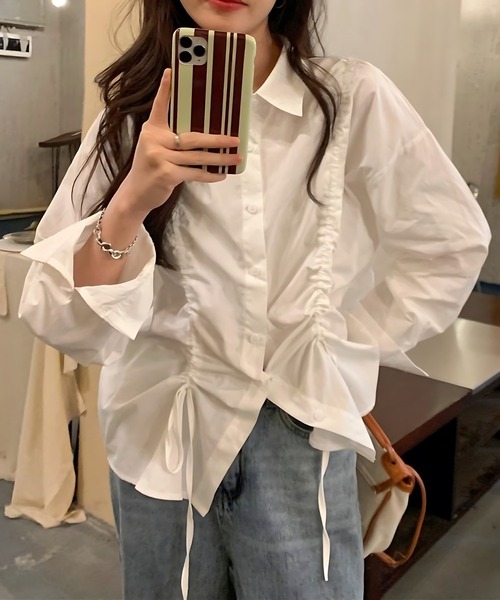 inst.ALL(インストール)の「ドロストシャツ(シャツ/ブラウス・レディース・ホワイト・M)」の20枚目の写真
