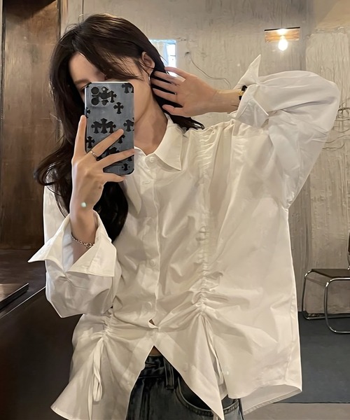 inst.ALL(インストール)の「ドロストシャツ(シャツ/ブラウス・レディース・ホワイト・M)」の21枚目の写真