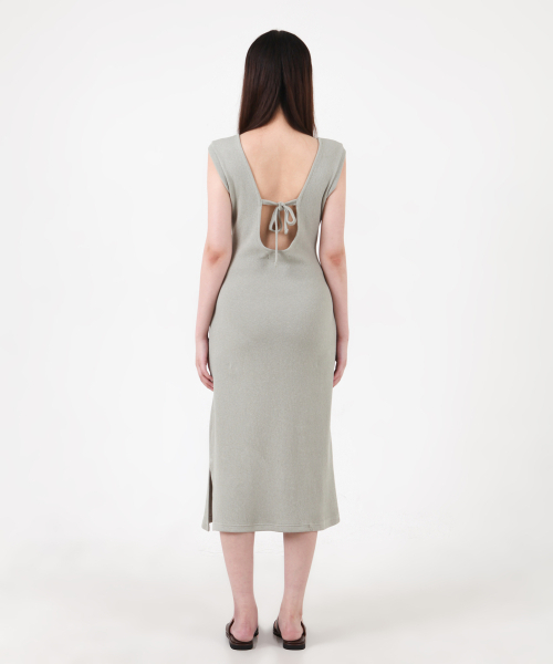 KATHARSIS（カタルシス）の「ニッティングタンクトップバックレスロングワンピースグリーン ONE SIZE（ワンピース・レディース・その他・ONE SIZE）」の4枚目の写真
