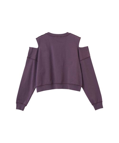 HYSTERIC GLAMOUR（ヒステリックグラマー）の「HYSTERIC’S LOVETRAP ショート丈スウェット（スウェット・レディース・ブラック/パープル/ベージュ・FREE）」の5枚目の写真