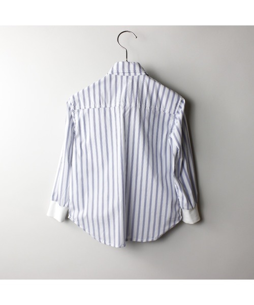 maarook（マルーク）の「ブロードストライプネクタイ付きシャツ（シャツ/ブラウス・キッズ・ブルー・140cm/150cm/160cm）」の15枚目の写真