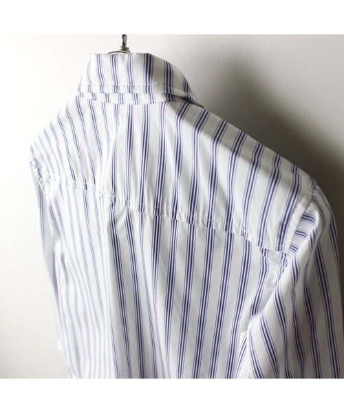 maarook（マルーク）の「ブロードストライプネクタイ付きシャツ（シャツ/ブラウス・キッズ・ブルー・140cm/150cm/160cm）」の16枚目の写真