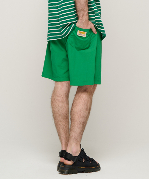 CARGOBROS(カーゴブロス)の「ポイントラベルロゴワッシャーショートパンツ(グリーン)(その他パンツ・メンズ・その他・L/XL)」の4枚目の写真
