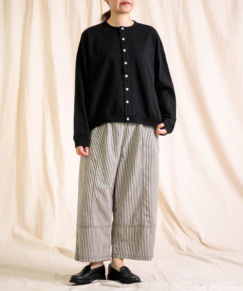 prit（プリット）の「[prit] プレーティング天竺 クルーネックカーディガン（カーディガン/ボレロ・レディース・レッド/ライトグレー/ブラック・FREE）」の14枚目の写真