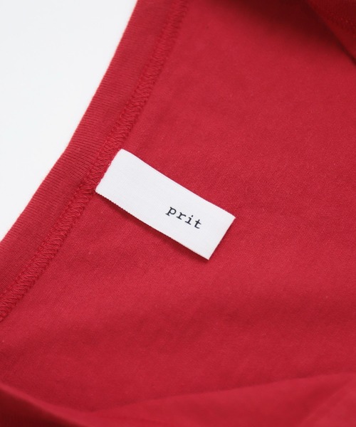 prit（プリット）の「[prit] プレーティング天竺 クルーネックカーディガン（カーディガン/ボレロ・レディース・レッド/ライトグレー/ブラック・FREE）」の22枚目の写真
