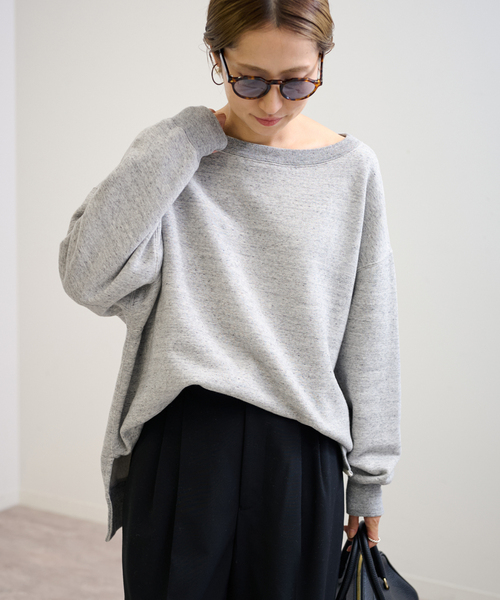 FRAMeWORK ＜一部カラーWEB限定 ／追加>ボートネック ≪一部カラーWEB限定 / 追加≫ボートネックワイドスウェット