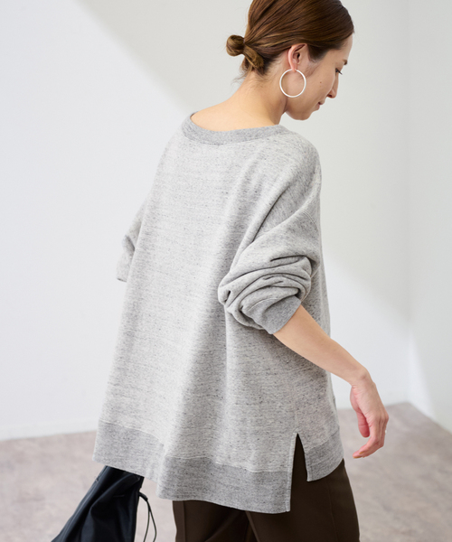 FRAMeWORK(フレームワーク)の「≪一部カラーWEB限定 / 追加≫ボートネックワイドスウェット(スウェット・レディース・ブラック/グレー/ベージュ/ピンク・FREE)」の22枚目の写真