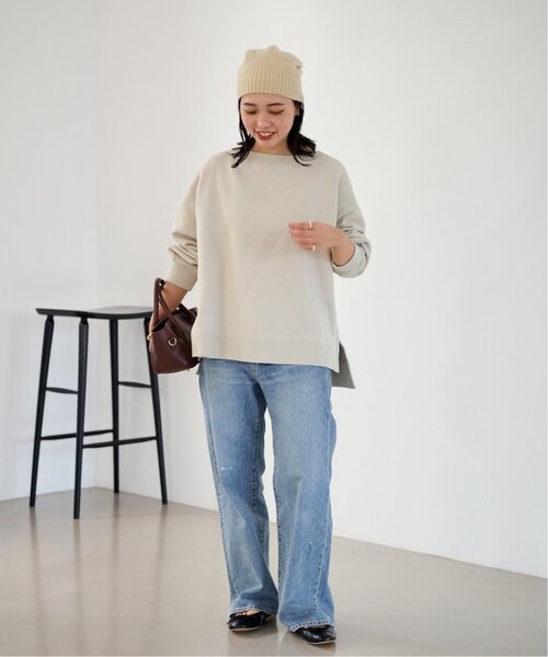 ≪一部カラーWEB限定 / 追加≫ボートネックワイドスウェット