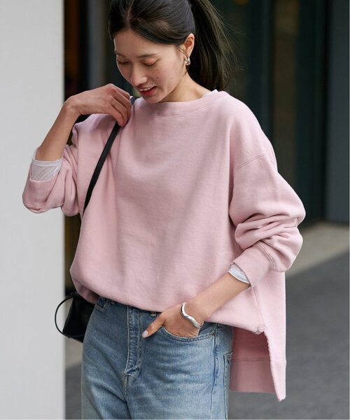 ≪一部カラーWEB限定 / 追加≫ボートネックワイドスウェット