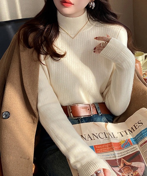 JURGEN LEHL ストライプ 長袖 ハイネック トップス 美品♡ ストライプハイネックニット | 福袋 - UZUiRO/公式オンラインショップ