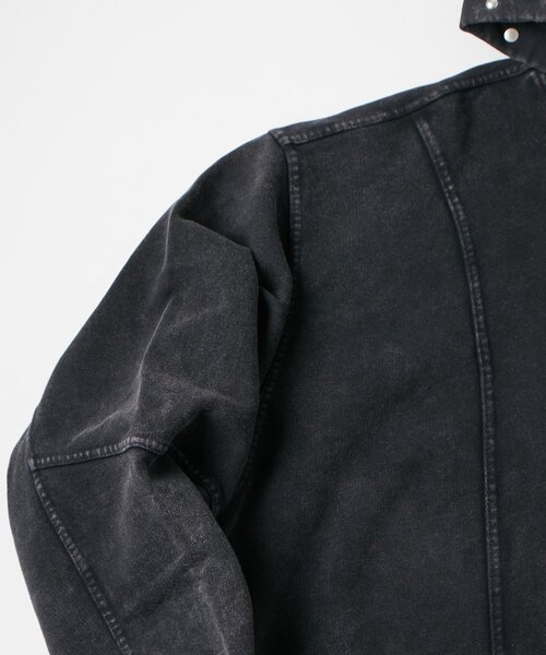 WHO'S WHO gallery（フーズフーギャラリー）の「KOOKY'N ケミカルスタッズ切り替えジップパーカー（パーカー・レディース・ブラック/ライトグレー・MEDIUM/SMALL）」の7枚目の写真