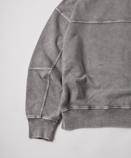 WHO'S WHO gallery（フーズフーギャラリー）の「【UNISEX】KOOKY'N ケミカルスタッズ切り替えジップパーカー（パーカー・レディース・ブラック/ライトグレー・MEDIUM/SMALL）」の19枚目の写真