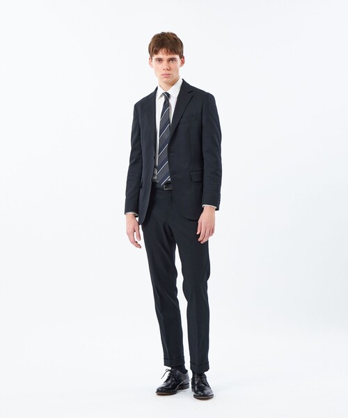 MACKINTOSH PHILOSOPHY(マッキントッシュ フィロソフィー)の「メランジレジメンタル レギュラータイ(ネクタイ・メンズ・ダークネイビー/チャコールグレー・FREE)」の6枚目の写真