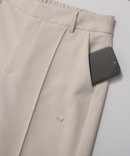 Fit more(フィットモア)の「ハートモチーフワイドパンツ(その他パンツ・レディース・アイボリー/ブラック・M/S/PS)」の14枚目の写真