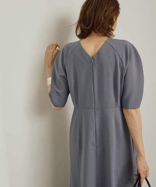 VERMEIL par iena（ヴェルメイユパーイエナ）の「ラウンドスリーブワンピース（ワンピース・レディース・ラベンダー/ネイビー・38/36）」の10枚目の写真