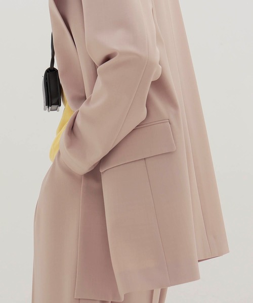 DRESSLAVE(ドレスレイブ)の「B7 / dry gaba double jacket(ドライギャバダブルジャケット)(テーラードジャケット・レディース・ベージュ/グレー・38)」の6枚目の写真